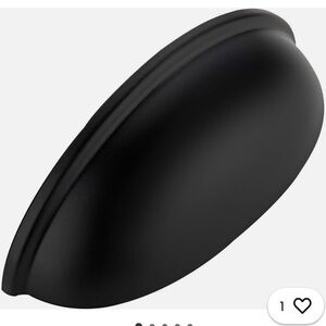 Ravine 10 Pack 3” Drawer Cabinet Flat Black Cup Pulls. Kitchen Hardware Included